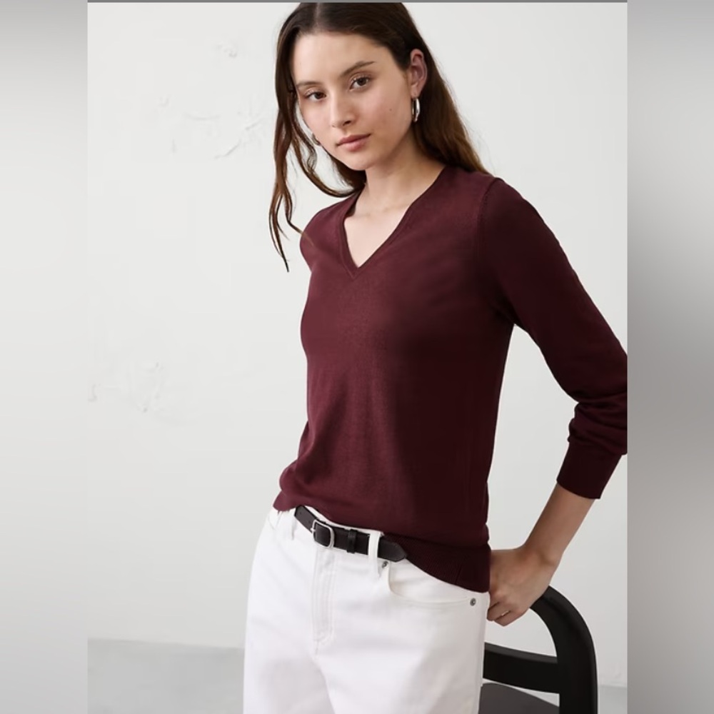 Banana Republic Forever V-Neck Sweater - NWT